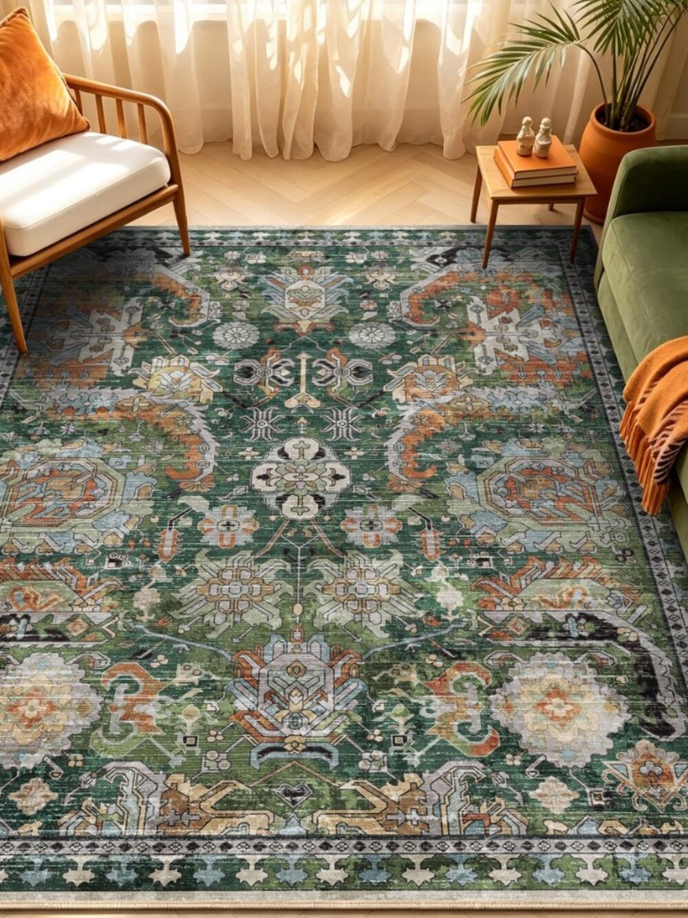 Washable Area Rugs - Perfect for Living Room, Bedroom, Kids Room, Nursery